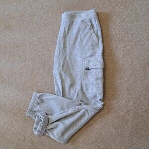 Bench Waffle Cargo Joggers Lounge Pants Women's Medium Grey Casual NWOT